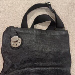 Bally Black Leather Belt Bag